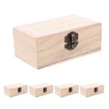 25Stk Unfertige Holzschmuckschachtel Selbergestalten Bastelset