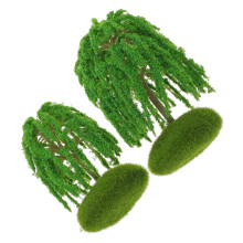 6Stk Bäume Modell: Mini Weide Für Landschaft Szenen