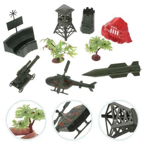 2 Sets Militaire Leger Miniature Rekwisiet Kinderen 2