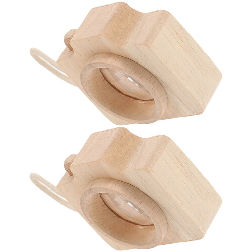 4 Mini Holz Kameras Mit Objektiv Für Kinder