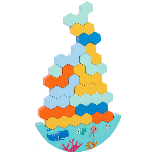 1Set Multi Kleuren Blokken Balansspel Educatief Speelgoed 1