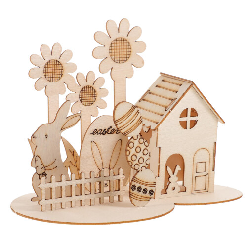 De Madera 3D Para Fiesta De Pascua
