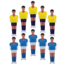 10St Resin Tafelvoetbal Vervangingsspelers in Kleuren Set