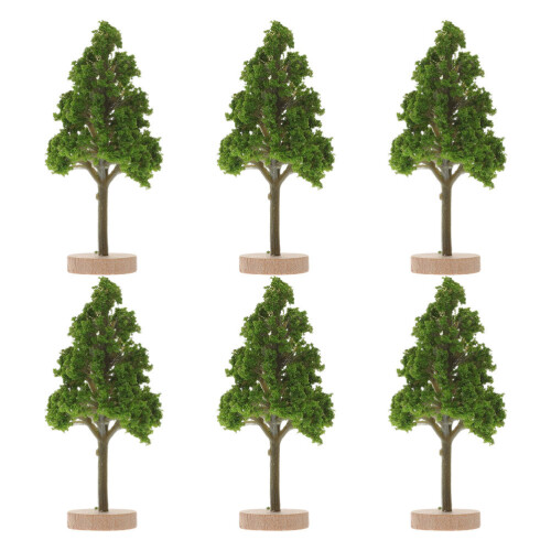 24Stk Miniature Baum Modelle Grün Für Modellbahnlanschaft