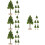 24Stk Miniature Baum Modelle Grün Für Modellbahnlanschaft 9