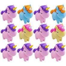 12Stk Einhorn Radiergummis Für Kinder Geburtstagsgeschenk Schulbedarf