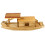 4Stk Holz Kanu Modell Kleines Boot Desktop 3
