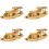 4Stk Holz Kanu Modell Kleines Boot Desktop 7