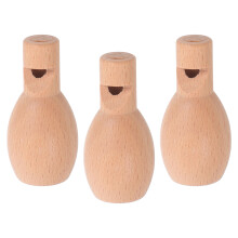 3Stk Mini Holzpfeife Für Kinder Unlackierte Musikinstrumente