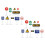 20Ud De Infantiles Mini ABS Colores 1