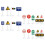 20Ud De Infantiles Mini ABS Colores 10