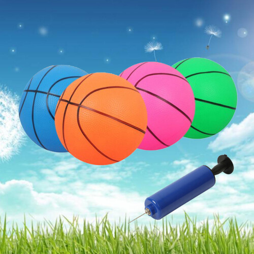 4 Pièces 16 Cm Jouet De Basket-Ball Gonflable 2