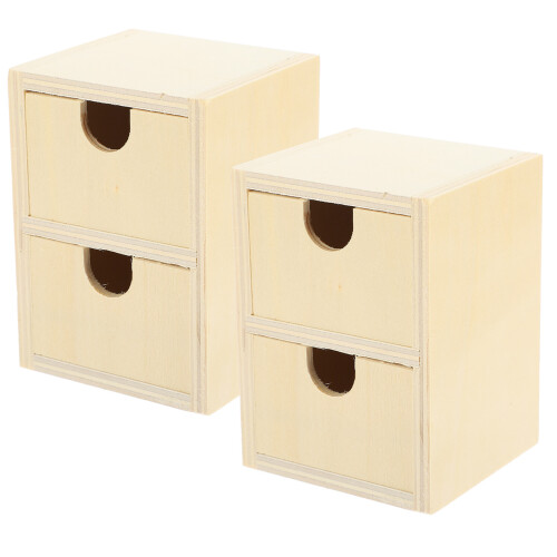 8 Unbemalte Hölzerne Kleine Schubladen 2 Diy 2