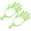 2Stück Kreative Golfs-Handschuh-Halter Handschuh- 11