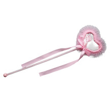 Girls Hermosas Corazón Con Borla Rosa Para Fiesta Y Cosplay