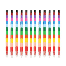 16 Unidades 12 Colores Bloques Construcción Y Lápices Para Niños