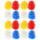 80 Unidades Mini Sombreros De Construcción Plástico 4