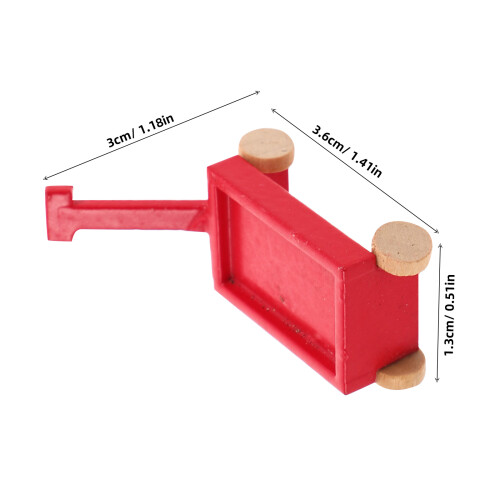 Miniatura De Tranvía De Madera Para Casas De Muñecas 2