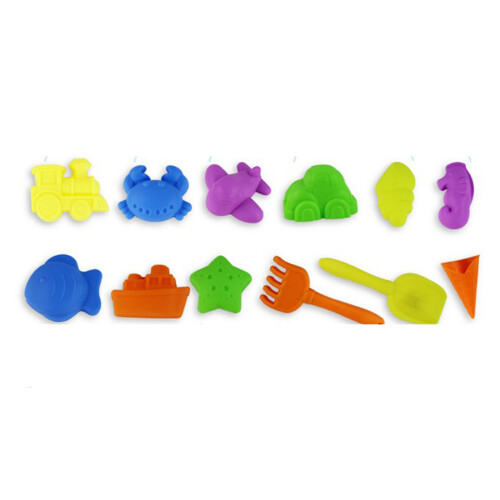 12 Unidades De Para Arena Castillo Multicolor Con 2