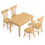 Ensemble Miniature Bureau Et Chaise En Bois Pour Mini Maison 3