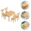 Ensemble Miniature Bureau Et Chaise En Bois Pour Mini Maison 4