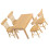 Ensemble Miniature Bureau Et Chaise En Bois Pour Mini Maison 9