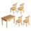 Ensemble Miniature Bureau Et Chaise En Bois Pour Mini Maison 5