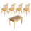 Ensemble Miniature Bureau Et Chaise En Bois Pour Mini Maison 7