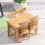 Ensemble Miniature Bureau Et Chaise En Bois Pour Mini Maison 8