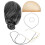Peluca Mujer Disfraz con Accesorios Gafas Collar 9