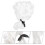 Cosplay Peluca Reutilizable Juez Corte Abogado Caballero 9