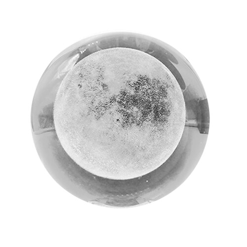 Boule 3D En Verre Transparent De Gravée Pour Décor Intérieur