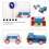 2 Lots De Jouets Éducatifs En Bois Panneaux De 9