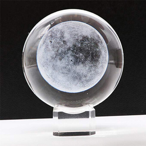 Boule 3D En Verre Transparent De Gravée Pour Décor Intérieur 2