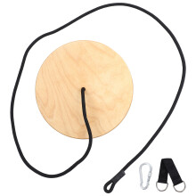 Oscilador De Madera Exterior Con Disco Y Cuerda Trenzada