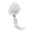 Cosplay Peluca Reutilizable Juez Corte Abogado Caballero 1