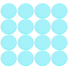 20 Unidades Fichas Transparentes Plástico Para Azul
