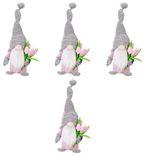 4 Unidades Gnome Resistente Decoración De Madre 2