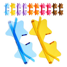 36Pcs Star Rimless Sunglasses Bulk Lightweight Multicolor Party Favors