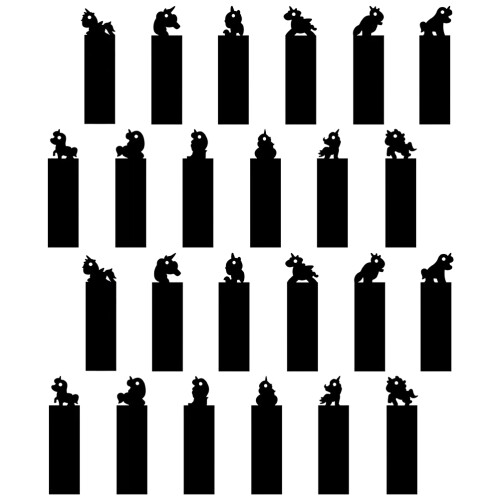 24 Pièces Brouillon Marqueurs Lecture Éducatif