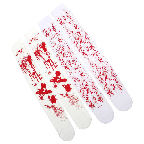 2 Paires De Bas De Costume Pour Halloween Accessoire Cosplay