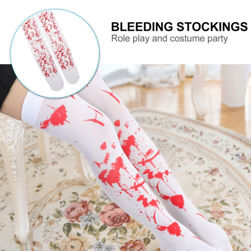 2 Paires De Bas De Costume Pour Halloween Accessoire Cosplay 2