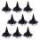 9Pcs Halloween Witch Hat Headbands With Lace And Sequins 1