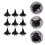 9Pcs Halloween Witch Hat Headbands With Lace And Sequins 5