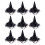 9Pcs Halloween Witch Hat Headbands With Lace And Sequins 4