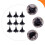 9Pcs Halloween Witch Hat Headbands With Lace And Sequins 9