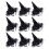 9Pcs Halloween Witch Hat Headbands With Lace And Sequins 8