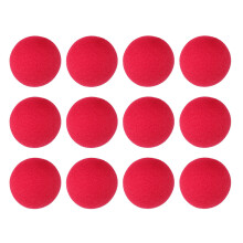 12 Pcs Red Sponge Clown Nose For Kids And Adults Party Accessory