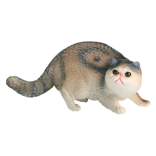 Plastic Cat Figurine Realistic Animal Ornament Model 1