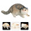 Plastic Cat Figurine Realistic Animal Ornament Model 3